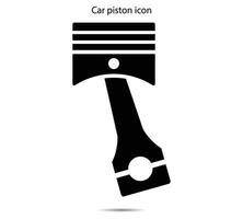 coche pistón icono, vector ilustración