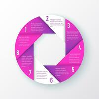 infographic diagramm pie chart template vector