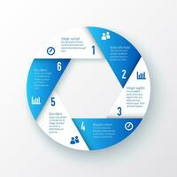 infographic diagramm pie chart template vector