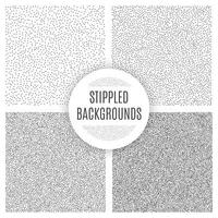 set of white noise textures with small particles and dots vector