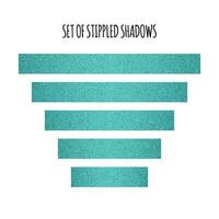 set of horizontal dotted shadows vector illustration