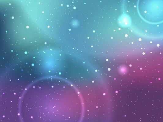 space background with stars and circles