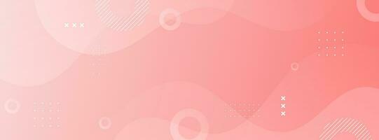 banner background. pastel red. wave effect. abstract eps 10 vector