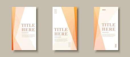 creative story background. orange and yellow gradation transparent . slash. abstract eps 10 vector
