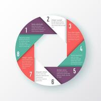 infographic diagramm pie chart template vector