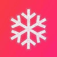 a snowflake on a pink background vector