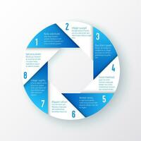 infographic template with 8 steps in a circle vector