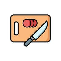 cutting board icon vector design template simple and clean