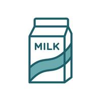 Leche icono vector diseño modelo sencillo y limpiar