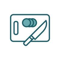 cutting board icon vector design template simple and clean