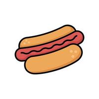 hot dog icon vector design template simple and clean