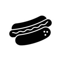 hot dog icon vector design template simple and clean