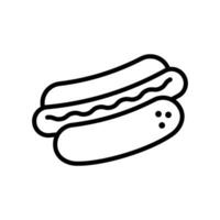 hot dog icon vector design template simple and clean