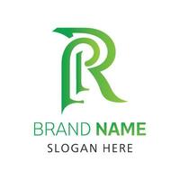 PR Letter Logo Design For Company or Business. It's a unique and professional logo design. vector