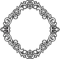 Ornament Border Wedding Simple Frame vector