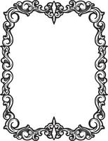 Ornament Border Wedding Simple Frame vector