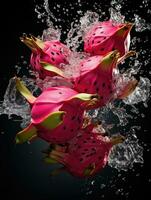 AI Generative a photo of dragonfruit