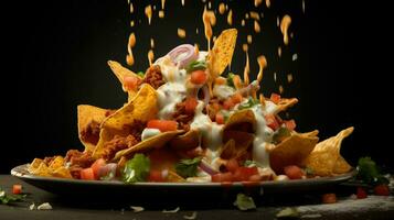 AI Generative a photo of nachos