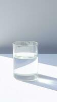 AI Generative a glass of water on white background photo