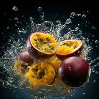 AI Generative a photo of passionfruit