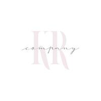 KR Beauty Initial Template Vector Design