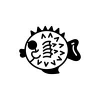 Puffer Fish icon in vector. Illustration vector