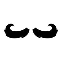 Mustache vector icon. Barbershop illustration sign. haircut symbol or logo.