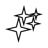 destellos icono vector. centelleo estrellas ilustración signo. brillante Estallar símbolo. estrella logo. vector