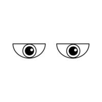 Eyes icon vector. see illustration sign. watch symbol or logo. vector