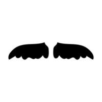 Bigote vector icono. barbería ilustración signo. Corte de pelo símbolo o logo.