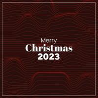 Merry Christmas 2023 Retro Style Futuristic Background Abstract vector