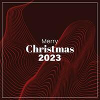 Merry Christmas 2023 Retro Style Futuristic Background Abstract vector