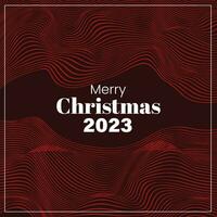 Merry Christmas 2023 Retro Style Futuristic Background Abstract vector