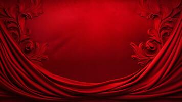 Elegance Luxury Red Textures for a Lavish Touch, AI Generative photo