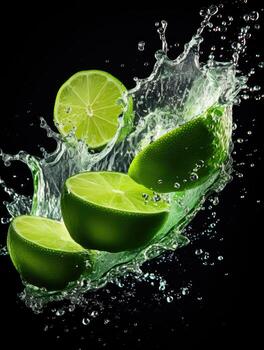 AI Generative a photo of lime