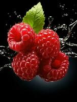 AI Generative a photo of raspberry