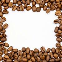 AI Generative coffee beans on a white background photo