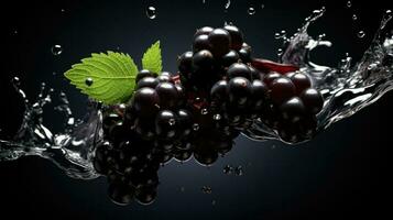 AI Generative a photo of blackcurrant