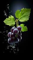 AI Generative a photo of blackcurrant