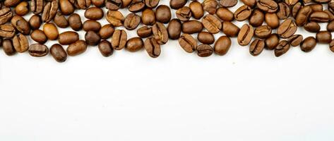 AI Generative coffee beans on a white background photo