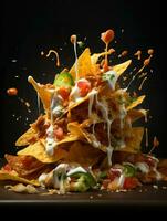 AI Generative a photo of nachos