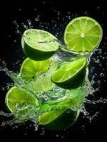 AI Generative a photo of lime