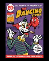 The Dancing Clown. Vintage Horror Cartoon Illustration Style. vector