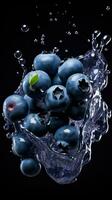 AI Generative a photo of blueberry