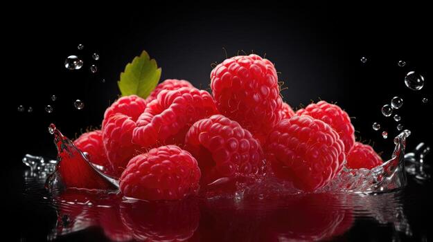AI Generative a photo of raspberry