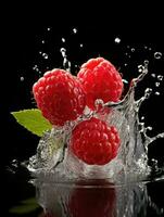 AI Generative a photo of raspberry