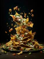 AI Generative a photo of nachos