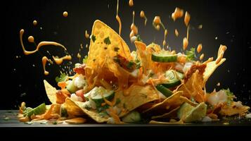 AI Generative a photo of nachos