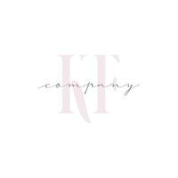 KF Beauty Initial Template Vector Design