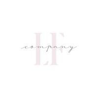 LF Beauty Initial Template Vector Design